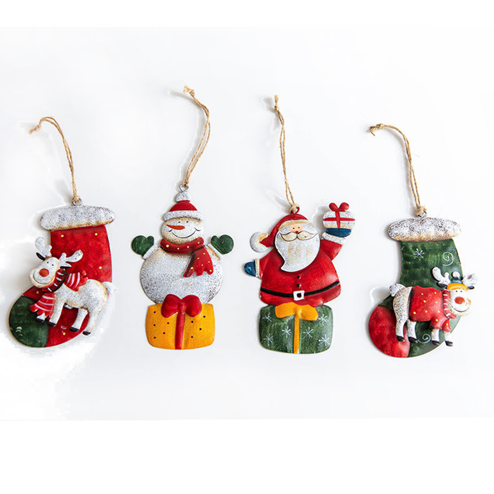 Metal Painted Home Decor Iron  - Art And Craft Xmas Tree ulasan dan harga
