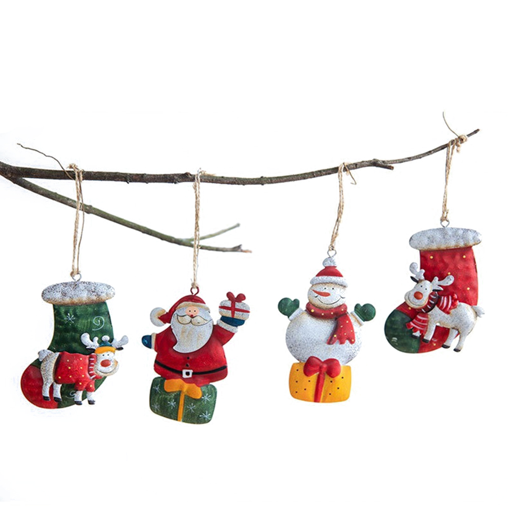 Metal Painted Home Decor Iron  - Art And Craft Xmas Tree ulasan dan harga