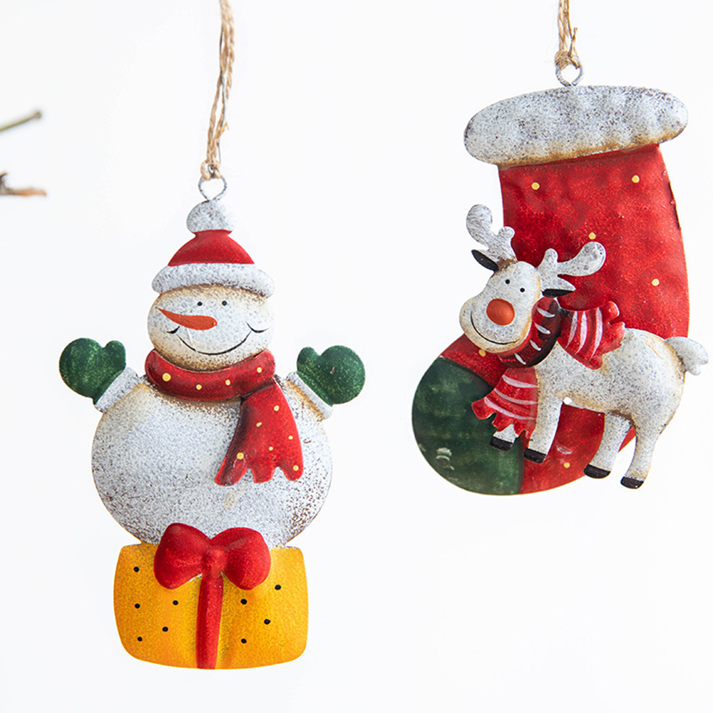 Metal Painted Home Decor Iron  - Art And Craft Xmas Tree ulasan dan harga