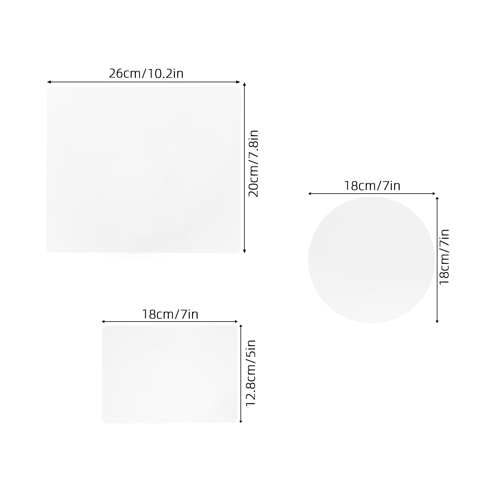 3Pcs Transparent Gel Plate for - Art Craft Journals ulasan dan harga