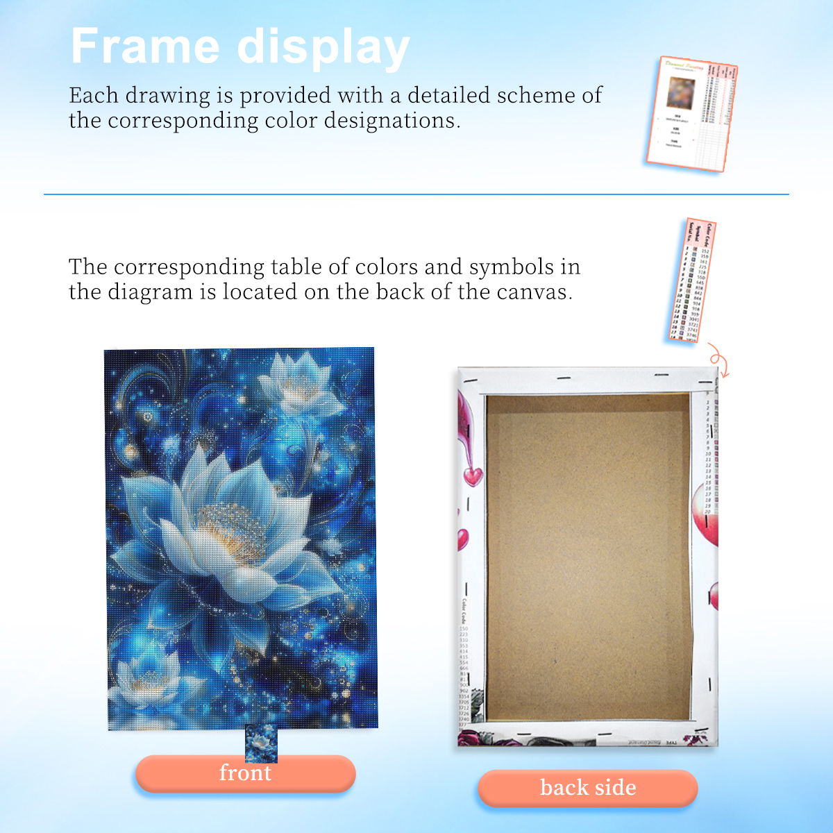 RUOPOTY Blue Lotus Diamond Pai - Art Craft Idea ulasan dan harga