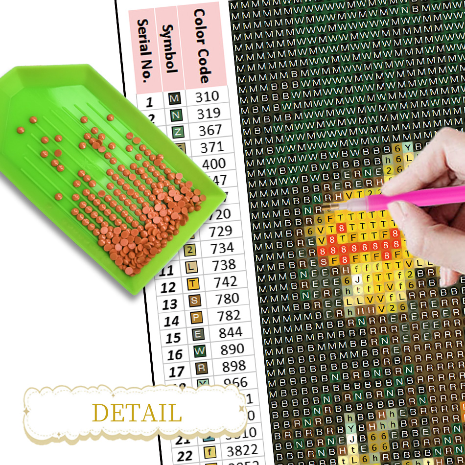 RUOPOTY Blue Lotus Diamond Pai - Art Craft Idea ulasan dan harga