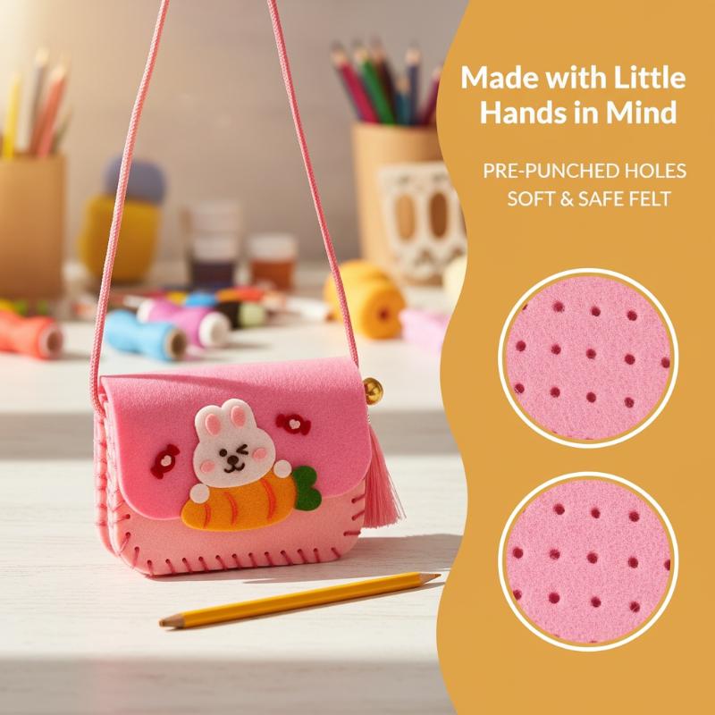 Children Felt Bag Making Kit D - Art Craft Bag ulasan dan harga