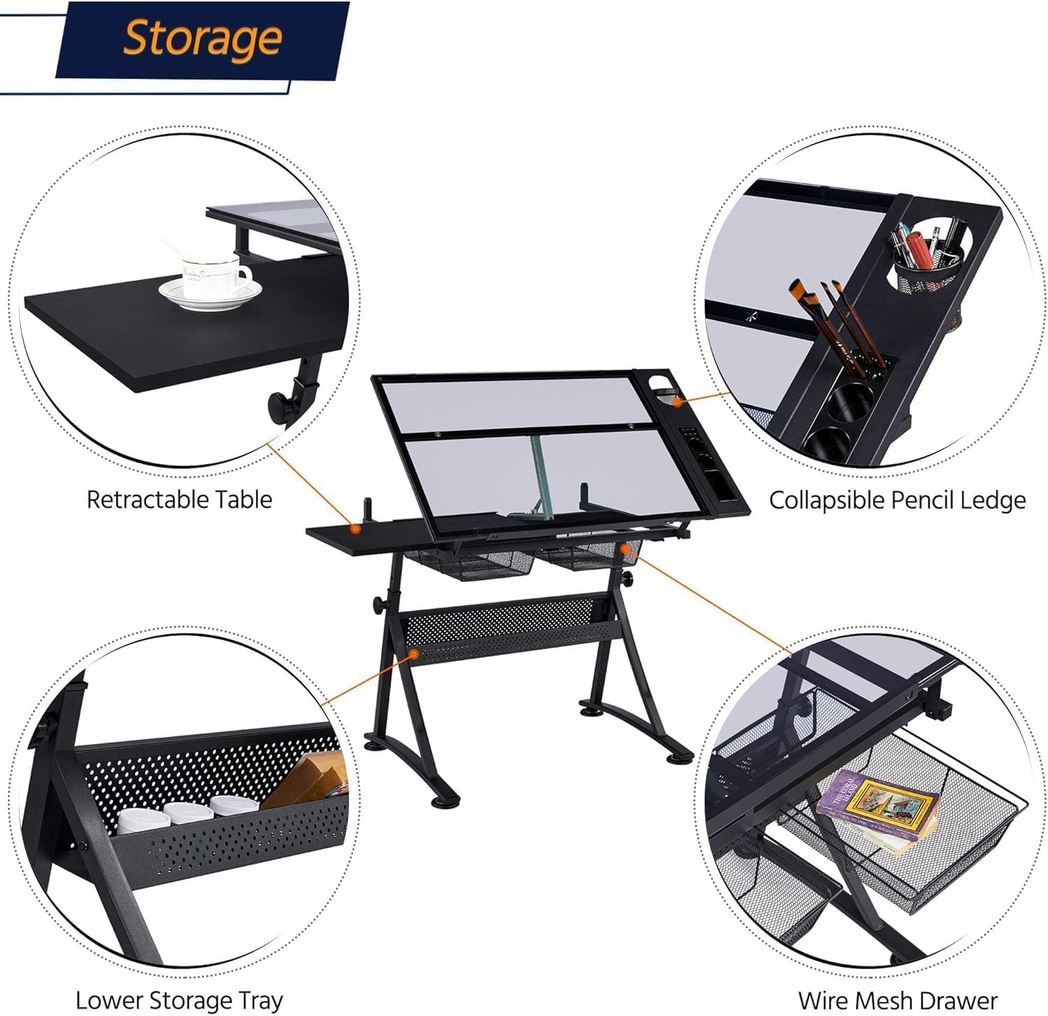 Table w/Stool, Height Adjustab - Art & Craft Zone ulasan dan harga