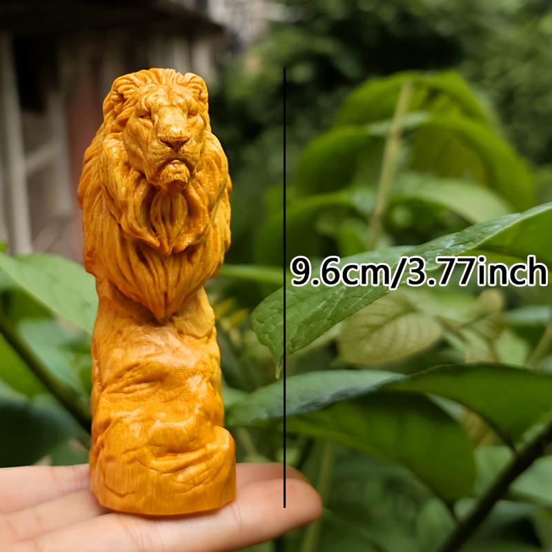Forest-Style Wooden Lion Head  - Art Craft Lion ulasan dan harga