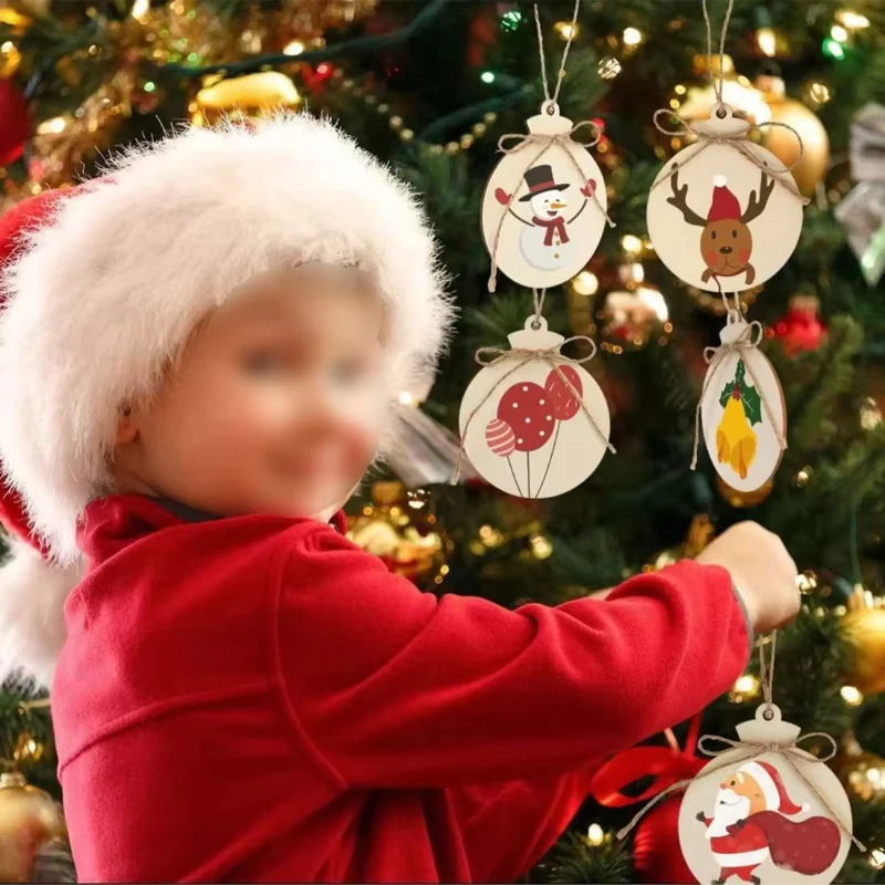 Paintable Blank Wooden Christm - Art And Craft Xmas Tree ulasan dan harga