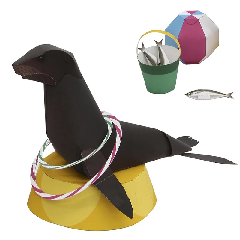 Sea Lion Folding Origami Art M - Art Craft Lion ulasan dan harga