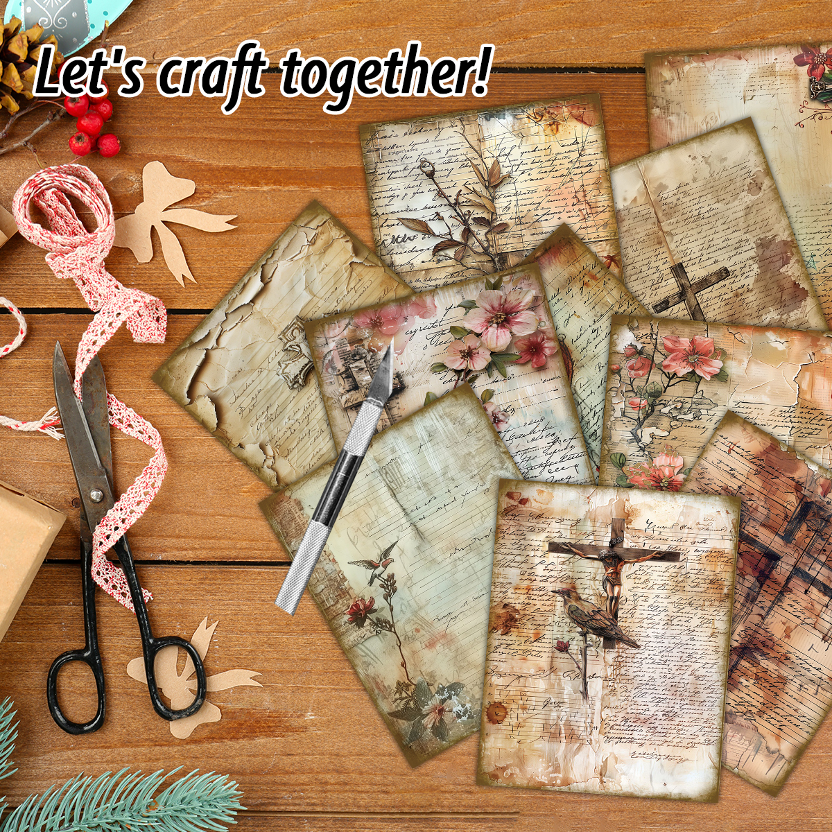30pcs Bible Decorative Scrapbo - Art Craft Journals ulasan dan harga