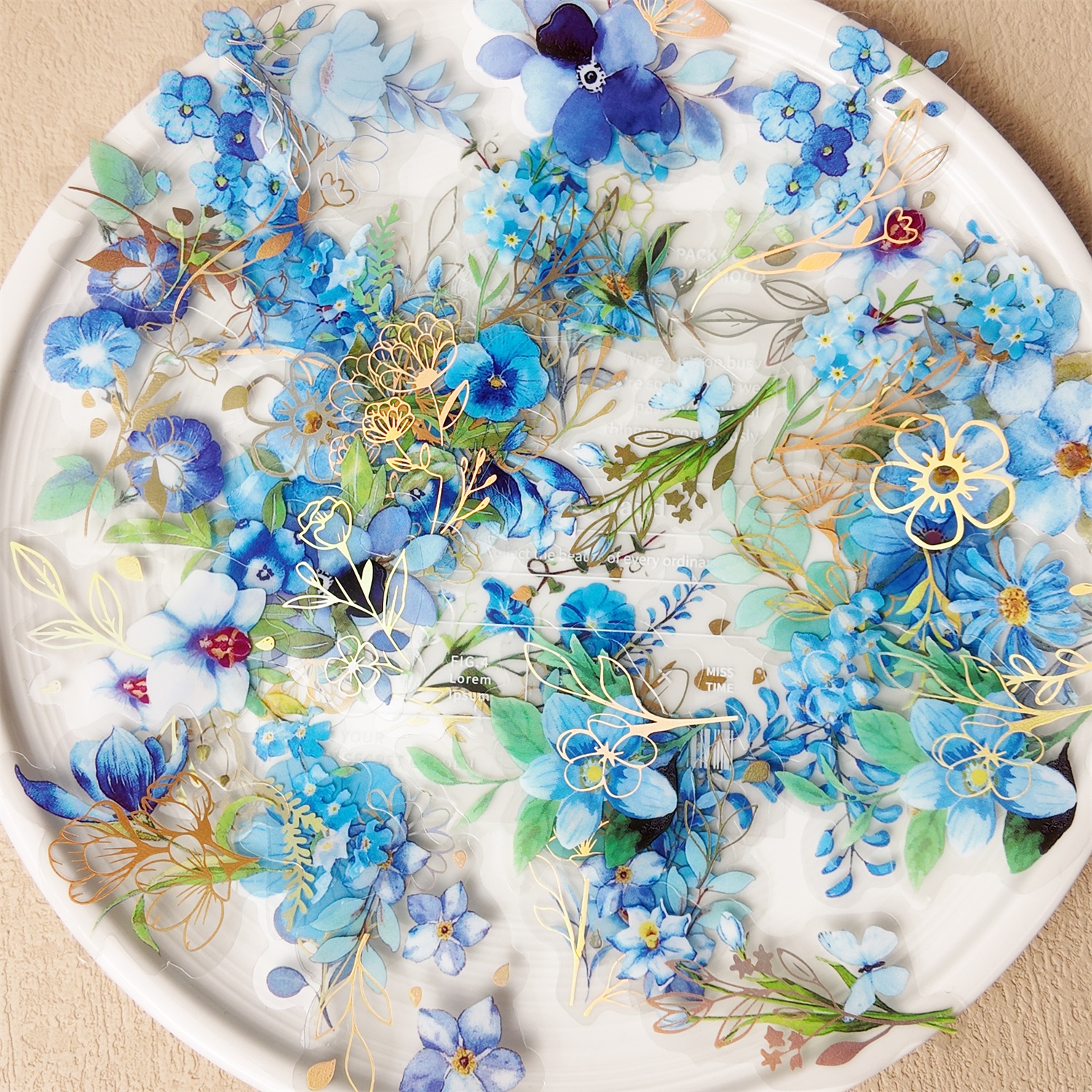40Pcs PET Plant Flower Sticker - Art Craft Journals ulasan dan harga