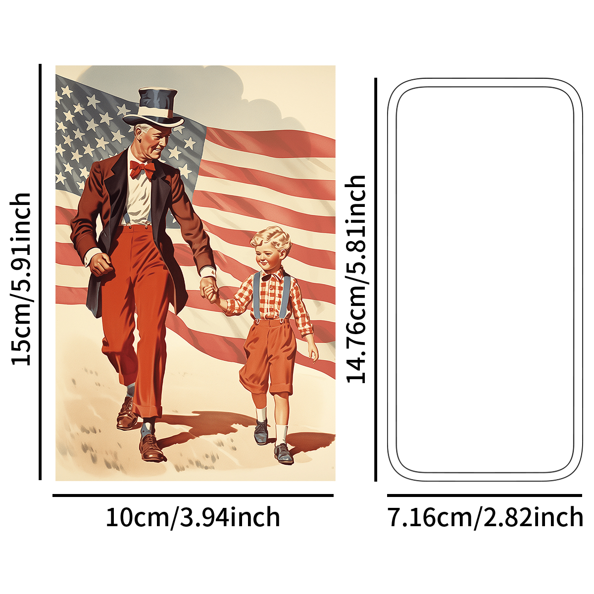 20pcs Vintage America Annivers - Art And Craft Independence Day ulasan dan harga