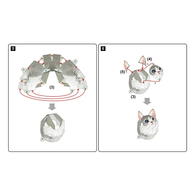 Maine Coon Cat Folding Origami - Art Craft Center ulasan dan harga