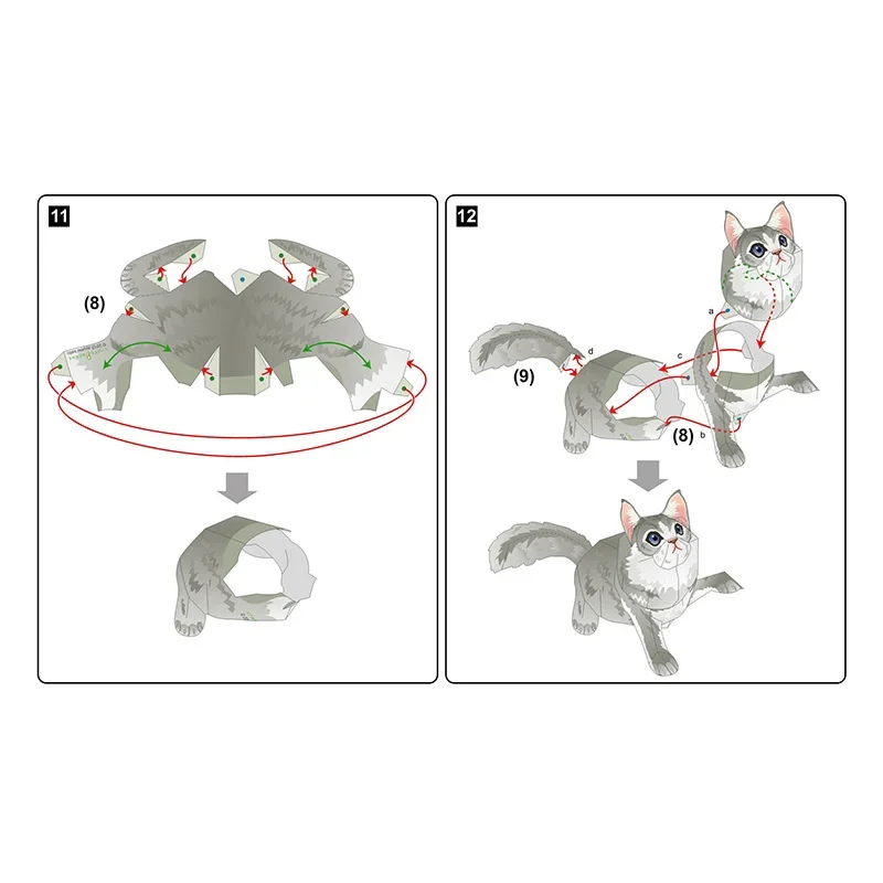 Maine Coon Cat Folding Origami - Art Craft Center ulasan dan harga