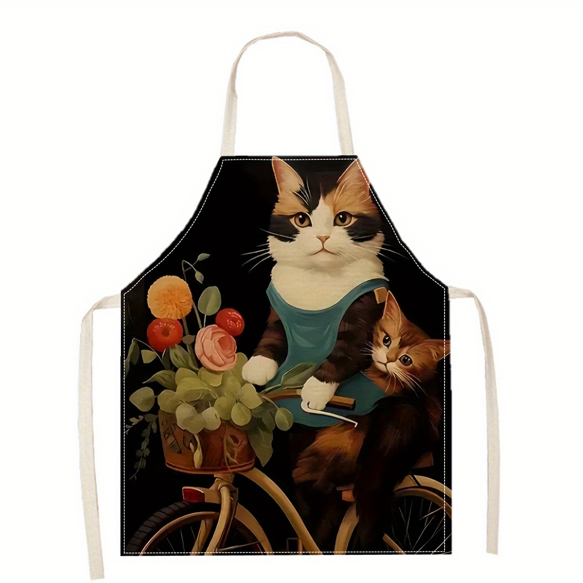 Linen Apron Funny Cat Sunglass - Art Craft Idea ulasan dan harga