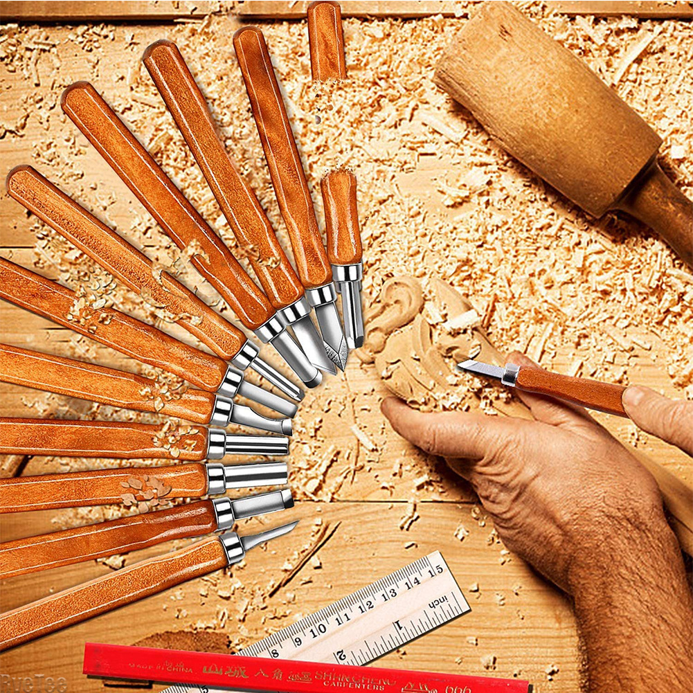 12Pcs SK2 Woodworking Carving  - Art Craft Bag ulasan dan harga