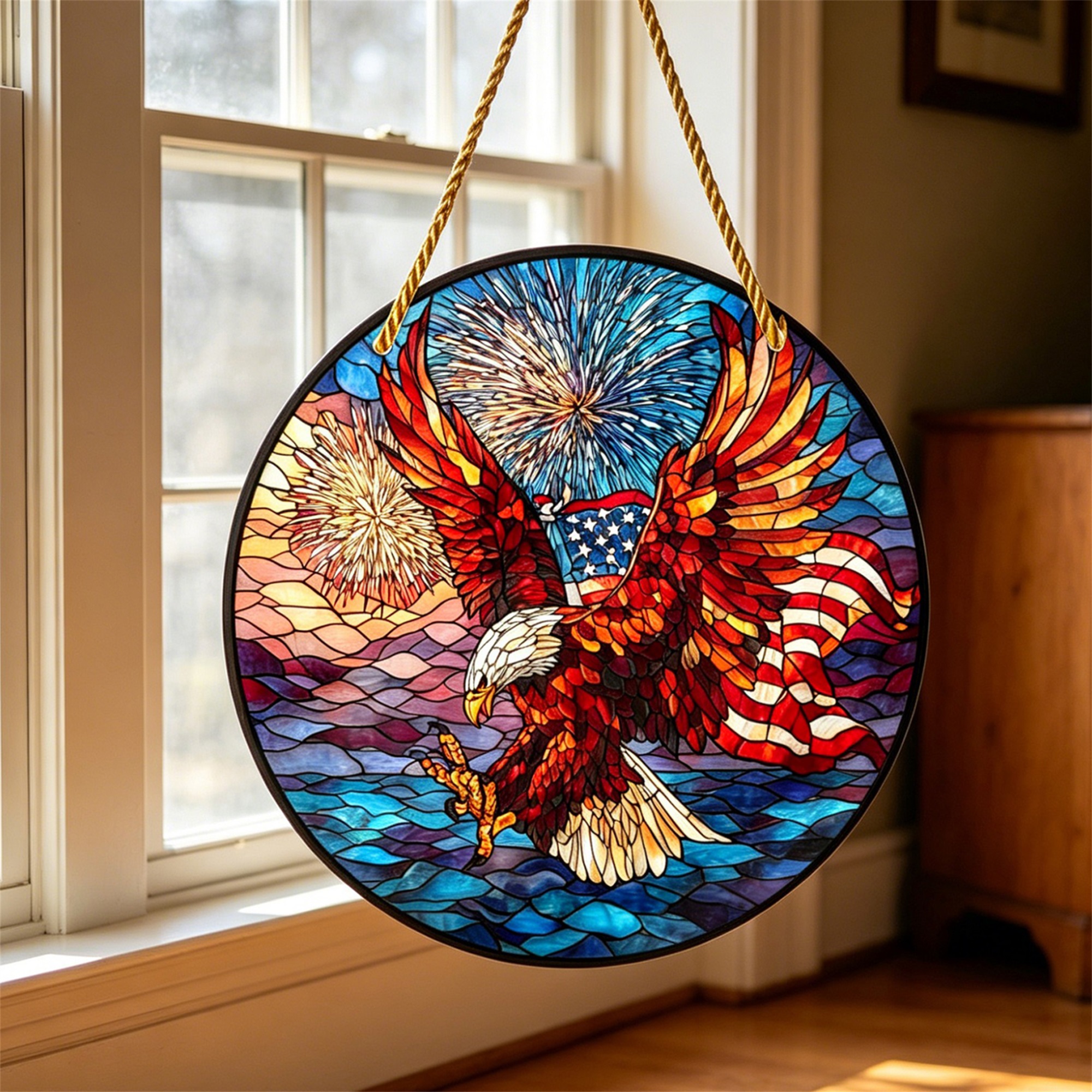 4th of July Sun Catcher for Wi - Art And Craft Independence Day ulasan dan harga