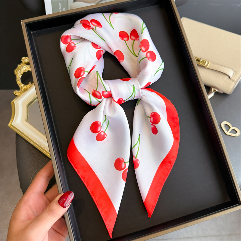 Luxury Square Satin Scarf Wome - Art Craft Bag ulasan dan harga