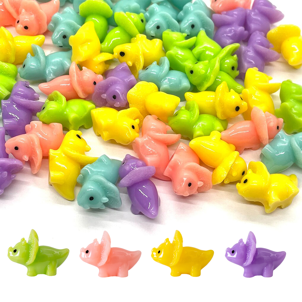 6/12pcs Mixed Color Mini Resin - Dinosaur And Craft ulasan dan harga