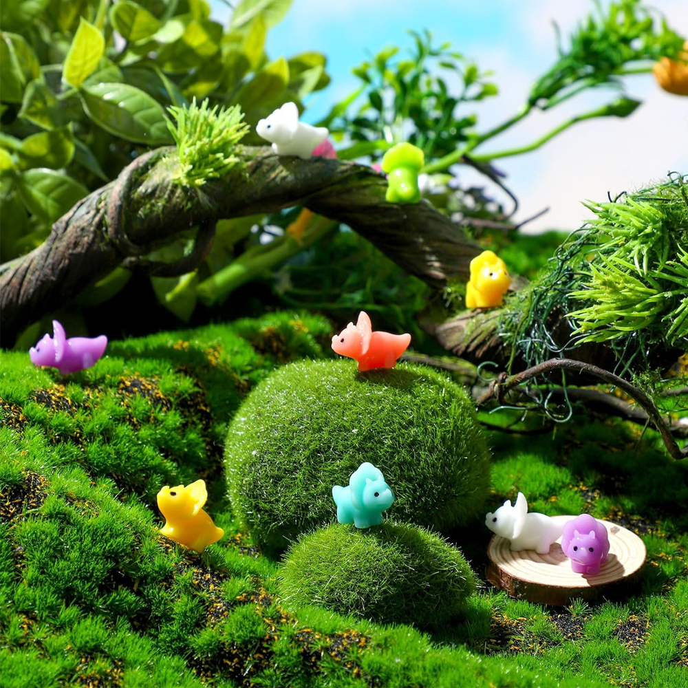 6/12pcs Mixed Color Mini Resin - Dinosaur And Craft ulasan dan harga