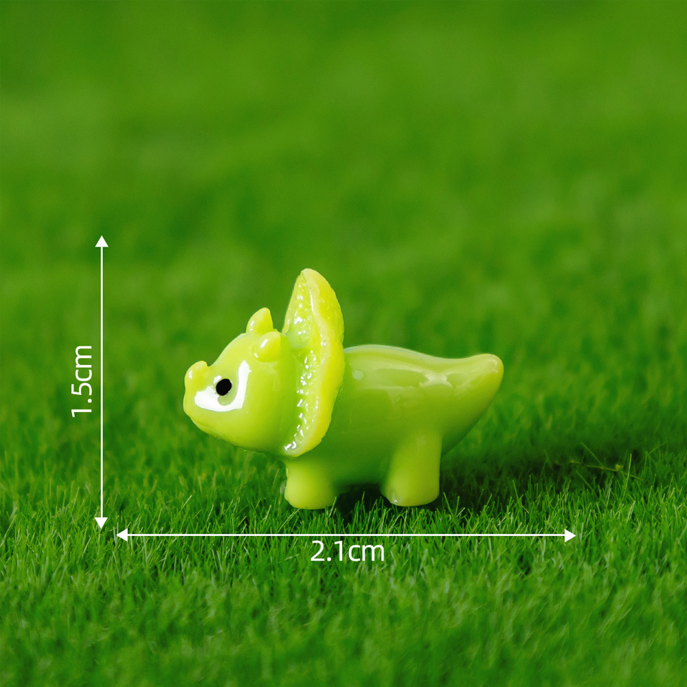 6/12pcs Mixed Color Mini Resin - Dinosaur And Craft ulasan dan harga